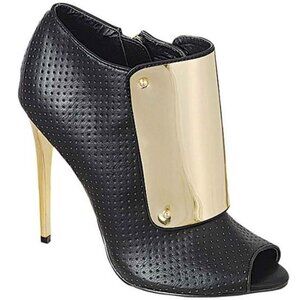 Black and Gold  Boots/Booties